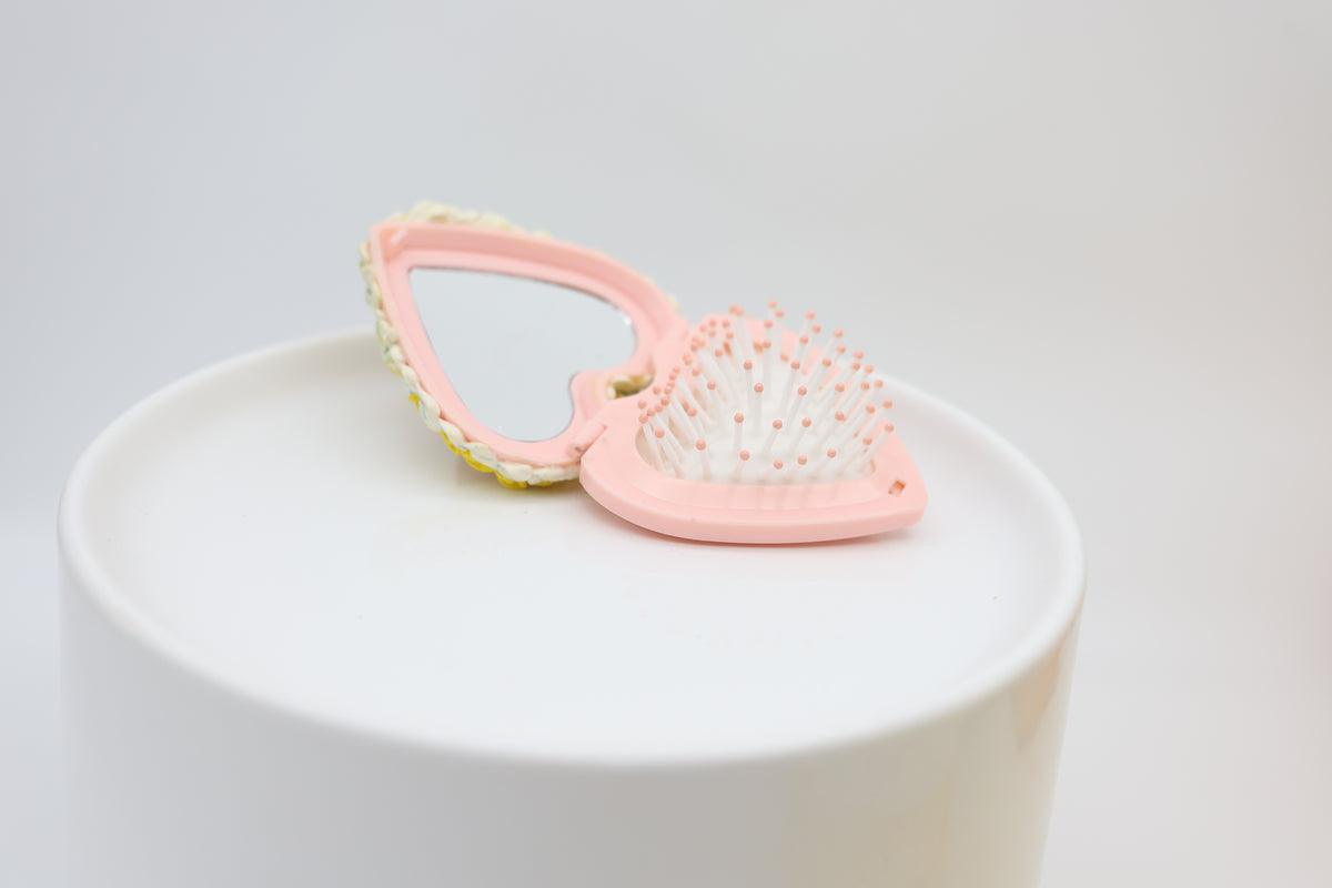 Heart Compact Comb